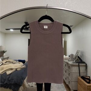 Abercrombie & Fitch Brown Ribbed Tank Top